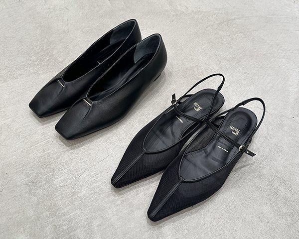 PIPICHIC グレー フラットシューズ PIPPICHIC ANNA V JEWERLY 9 フラットシューズ