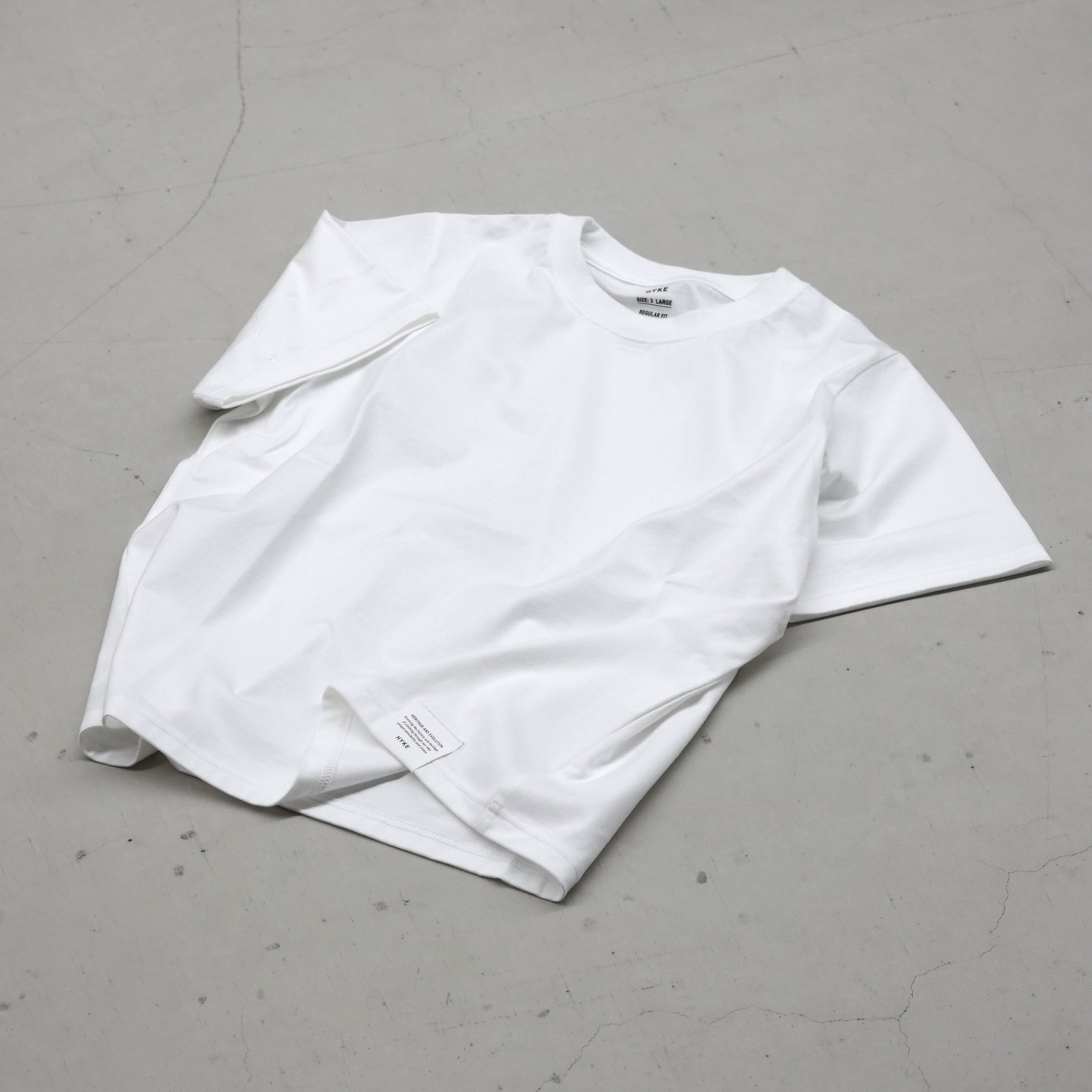 HYKE SHORT-SLV TEE(6.5OZ)
