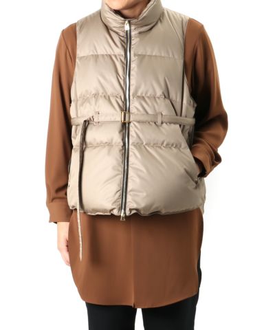 cullni クルニ ダウンベスト CULLNI（クルニ）の「22-AW-017 / Side Open Eco Fur Zip Vest