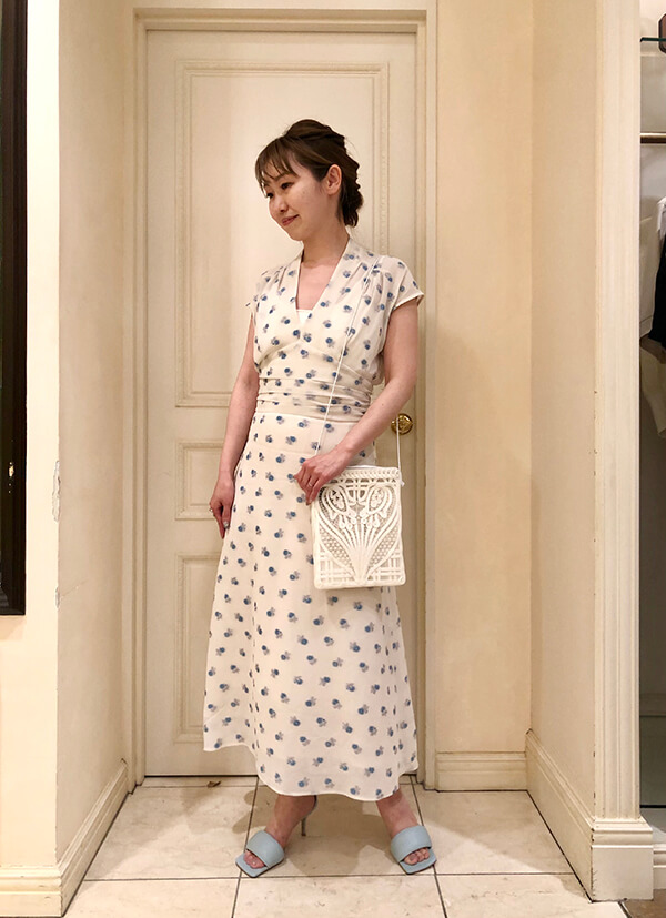 Mame Kurogouchi  French Sleeve Dress