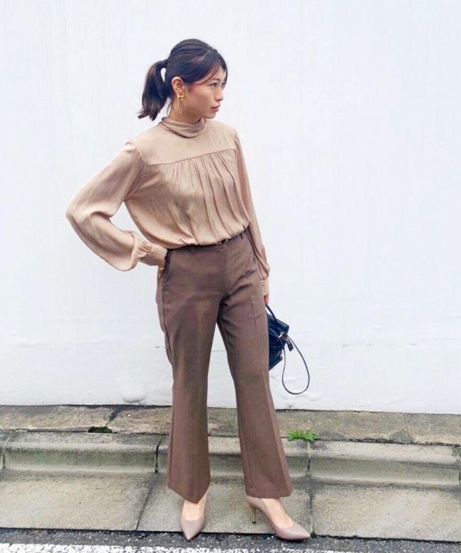 PARIGOT(パリゴ) ベルト付きワイドフレアパンツ新品 