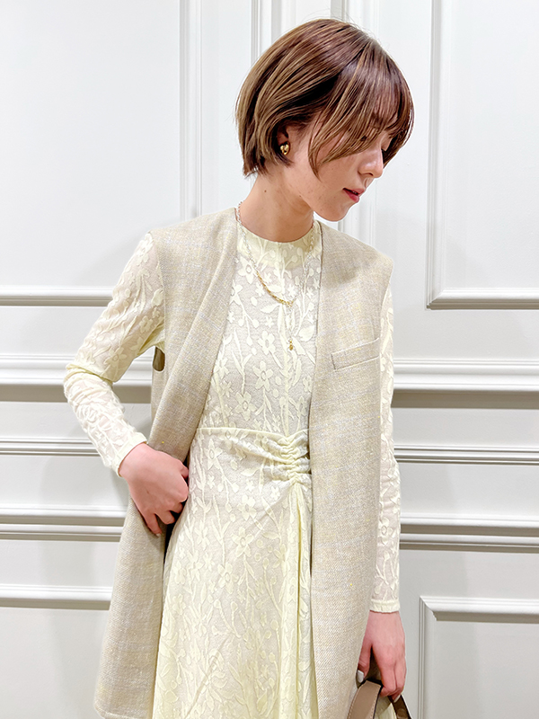 PHOTOCOPIEU ヴァルーズナイロンジレ 広がっ 