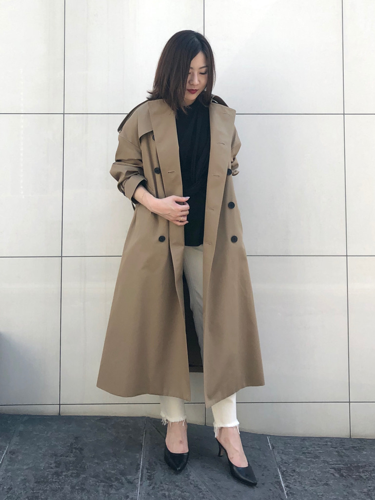 HYKE TRENCH COAT -REGULAR FIT- 身長別定番トレンチのサイズ選び