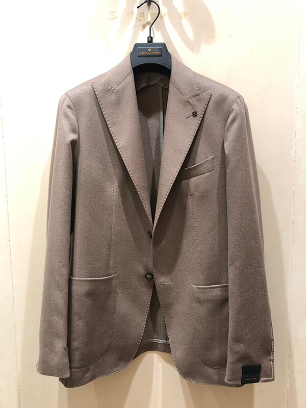 新品 TAGLIATORE タリアトーレ フランネルウールスーツ グレー 50 今