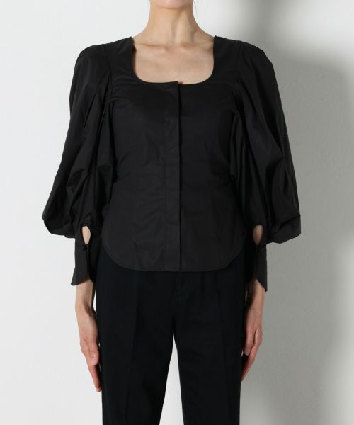 Square Neck Puff Sleeve Shirt