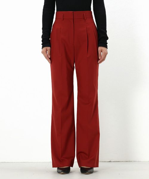 High Waisted Flared Suits Trousers