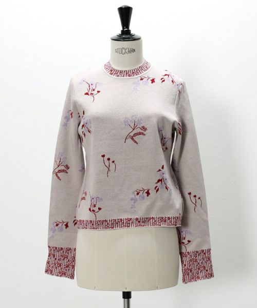 Floral Jacquard Knitted Top