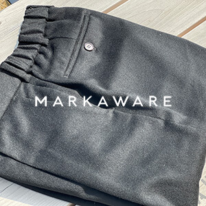 パリゴ30周年記念「MARKAWARE(マーカウェア)」から贅沢素材の限定コラボパンツをご紹介!!