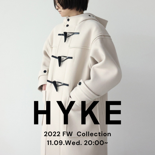 12月3日(土)20時～パリゴオンラインにて販売開始！】HYKE(ハイク 