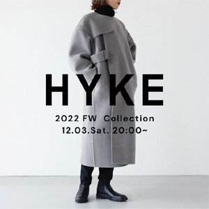 HYKE ダブルフェイスロングコート