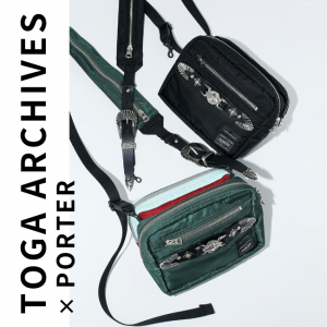【3月24日(金)21：00～パリゴオンラインにて販売開始！】TOGA×PORTER コラボレーションバッグを3型発売いたします。