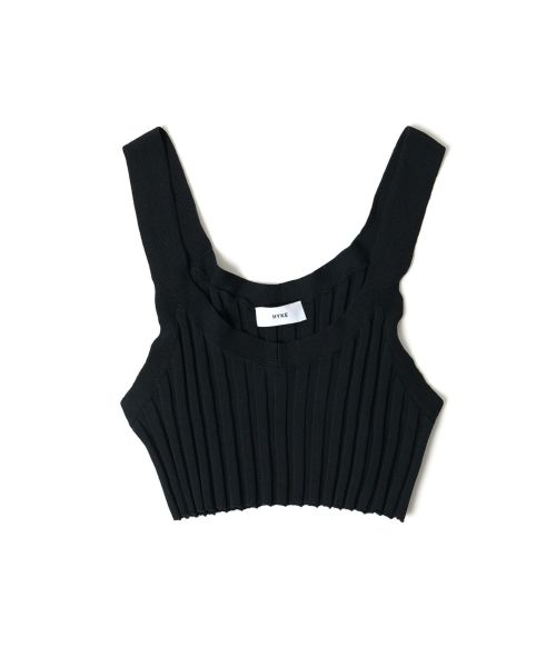 WIDE RIBBED SWEATER BUSTIER TOP