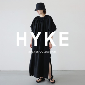 HYKE 21aw linen smock dress