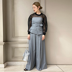 HYKE(ハイク)】 WHITE STITCH STRAPLESS TOP｜PARIGOT ONLINE（パリゴ 