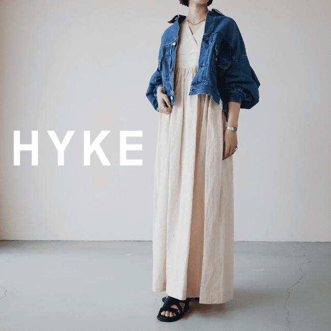 hyke linen maxi dress   HYKE() LINEN MAXI DRESSPARIGOT  ONLINE