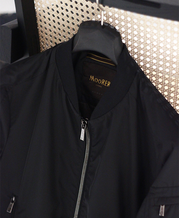 極美品✨MOORER ブルゾン ボンバージャケット 千鳥格子 50 XL相当  