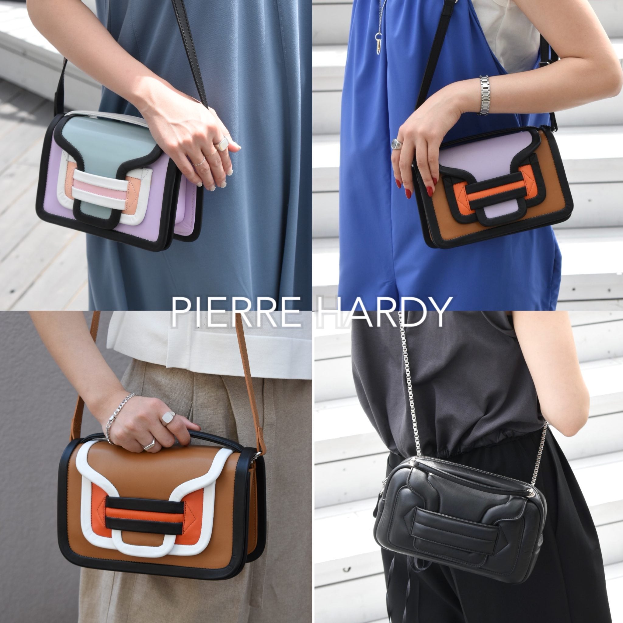 ピエールアルディ PIERRE HARDY 美品 ALPHA アルファ ハラコ レザー  