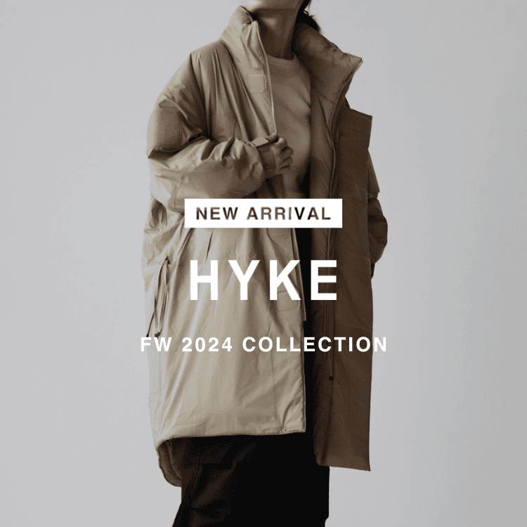 10月16日(水)20時～パリゴオンラインにて販売開始！】HYKE(ハイク) FW 
