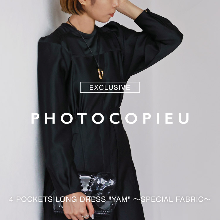 PHOTOCOPIEU(フォトコピュー)】 PARIGOT別注 4POKETS LONG DRESS 