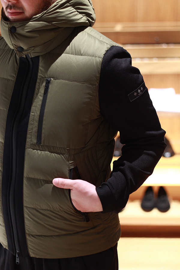 最上級ライン TATRAS real leaf poncho jacket ファッション