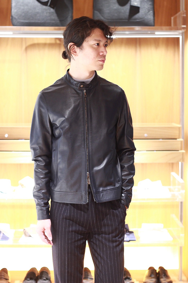 サイズ44 EMMETI × ジャブス フーデッドレザージャケット 20AW  