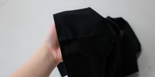 【HYKE(ハイク)】 CROPPED SHORT-SLV TEE(6.5OZ) 物撮り