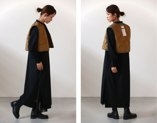 美品　HYKE キルティングベスト　ブラック HYKE＞新作入荷 10.03 | st company online store 入荷案内ブログ