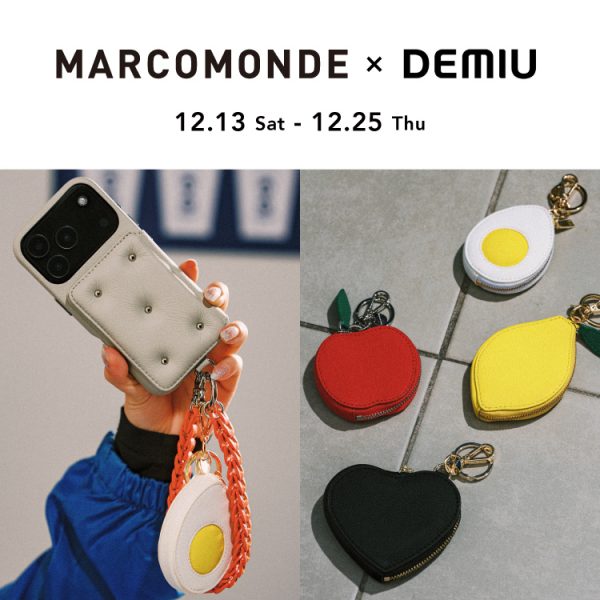 【広島店】MARCOMONDE(マルコモンド)×DEMIU(デミュウ) コラボチャーム発売