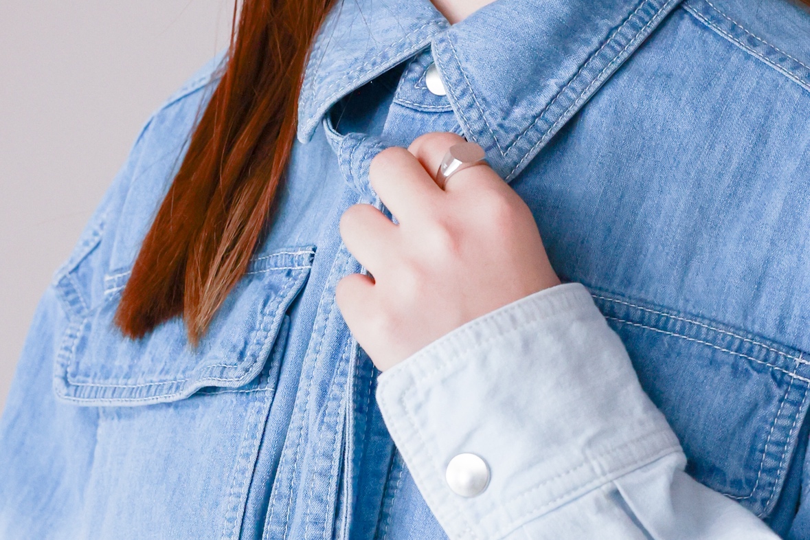 BOW TIE SHIRT JACKET ディテールカット