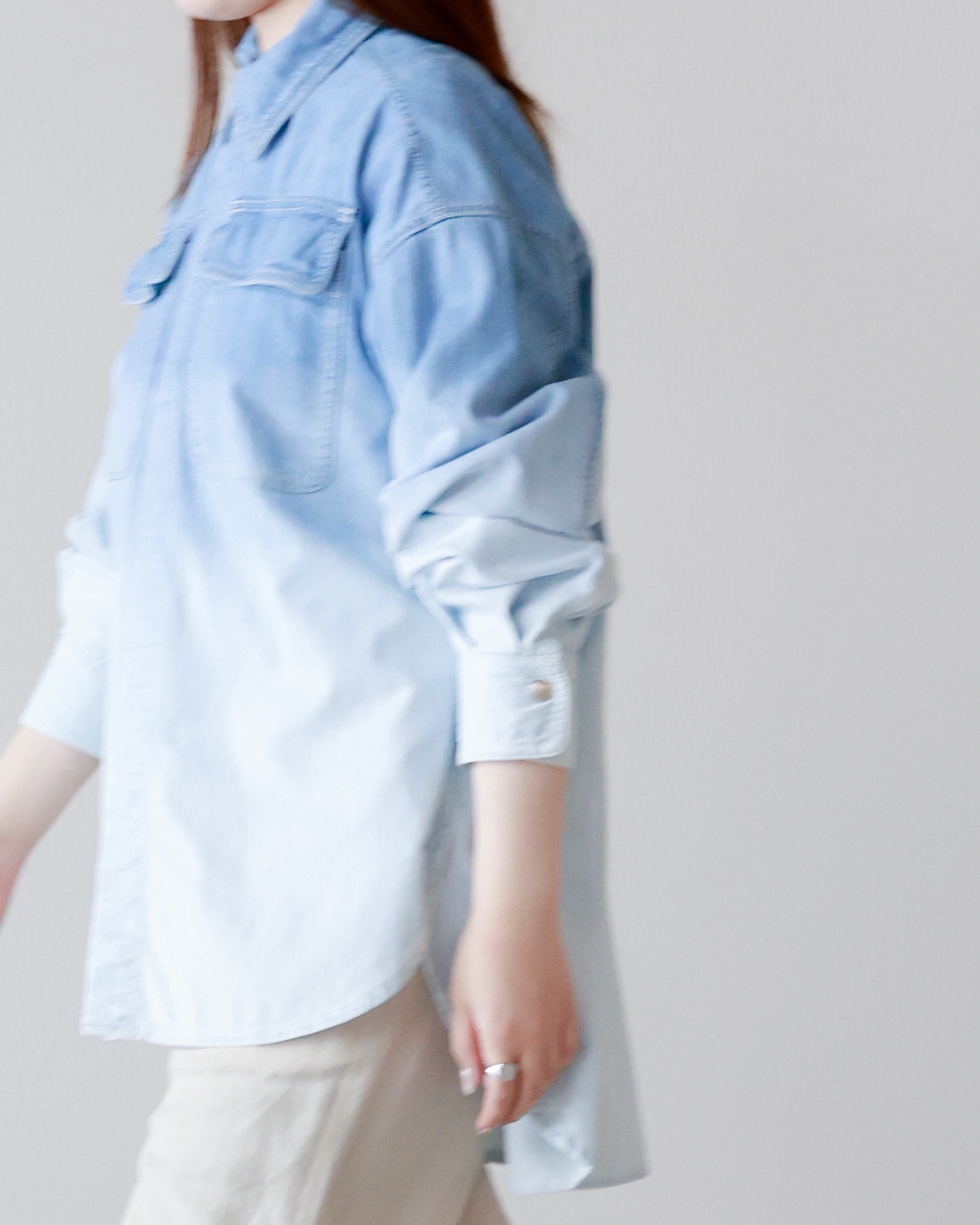BOW TIE SHIRT JACKET 着用イメージ