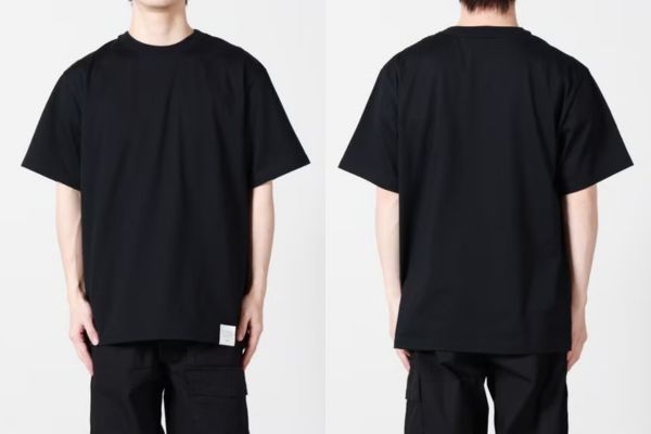 170cmスタッフ HYKE SHORT-SLV TEE サイズ4着用