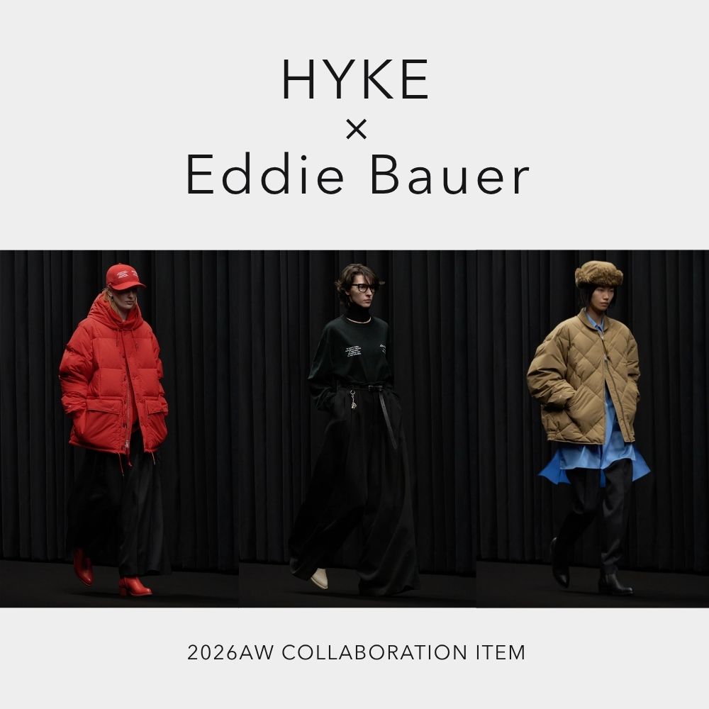 HYKEとEddie Bauerの2026年秋冬コラボレーション