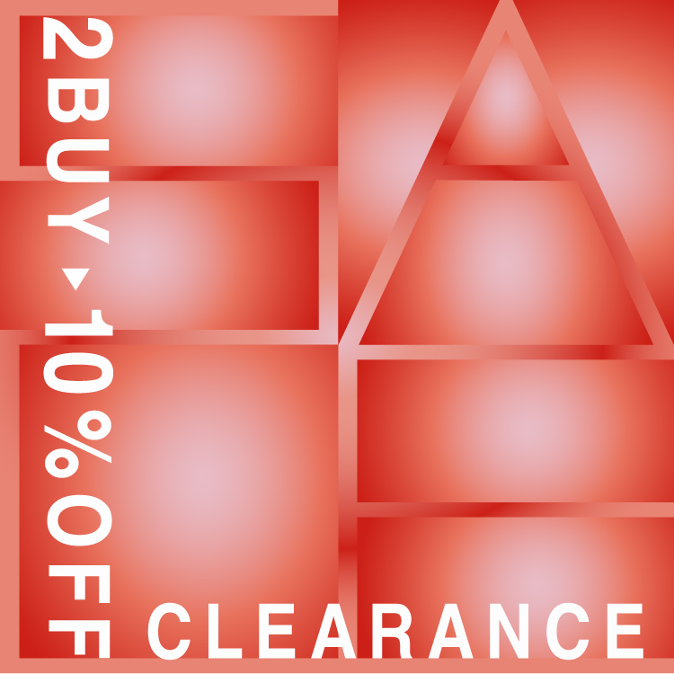 【CLEARANCE】セールアイテム2点で、さらに10％OFF！