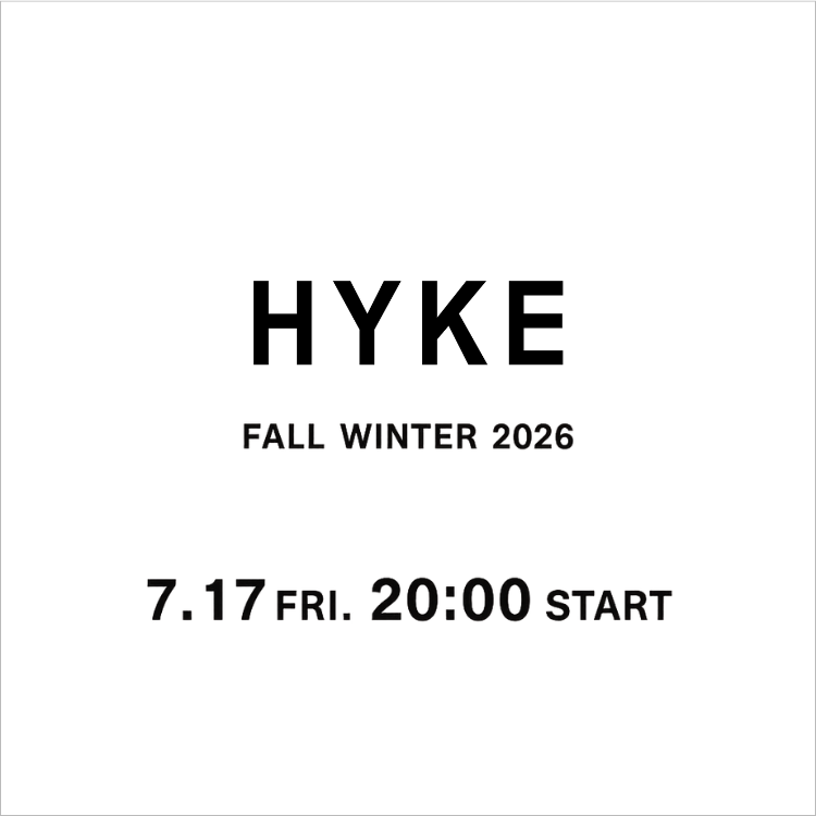 HYKE 2026 Autumn Winter