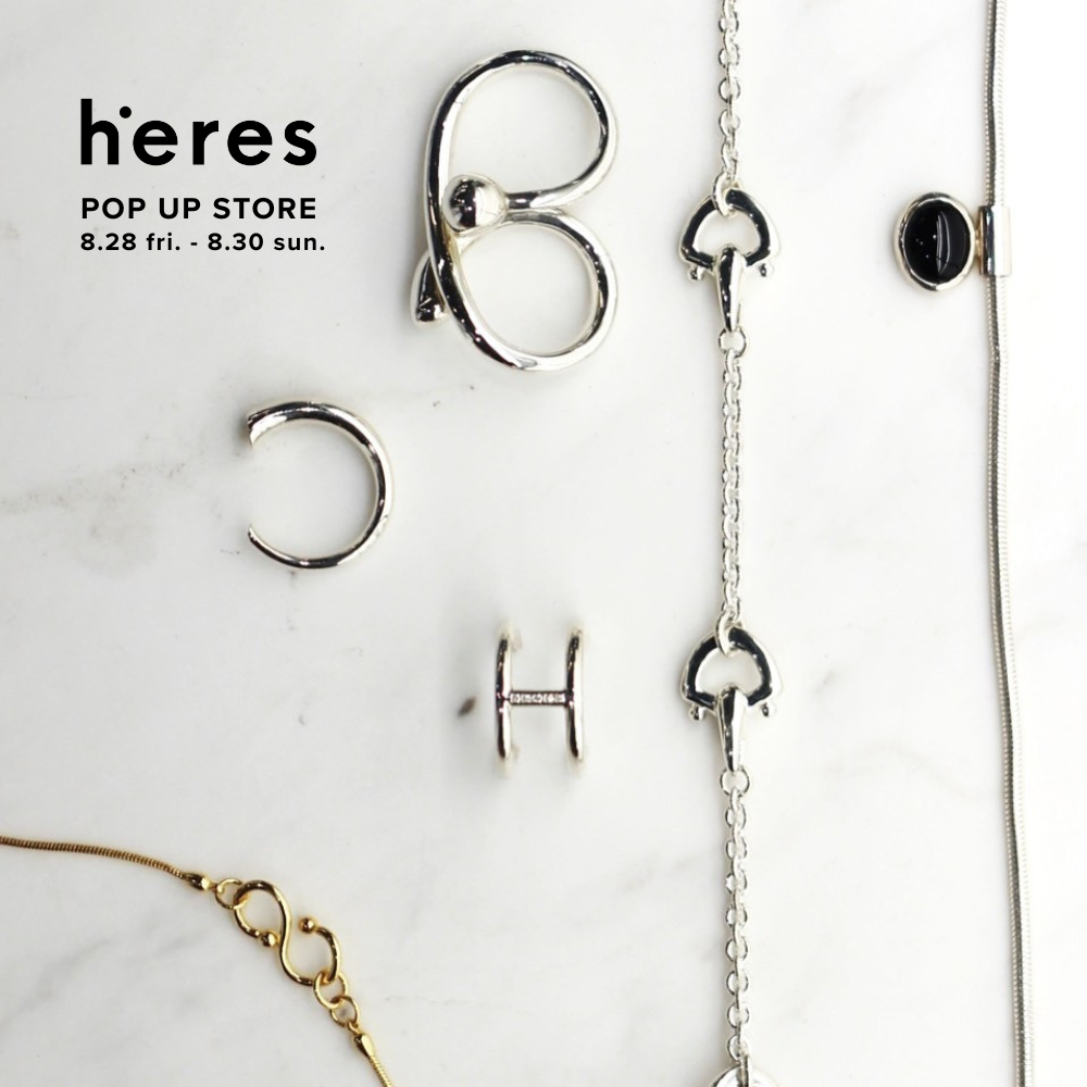 【8.28(木)-30(日)】《h’eres》POP UPを銀座メンズ店＆オンラインで開催中！