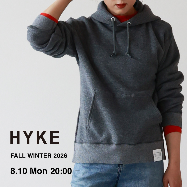 【8月10日(月) 20時～パリゴオンラインにて発売！】HYKE Fall Winter 2026