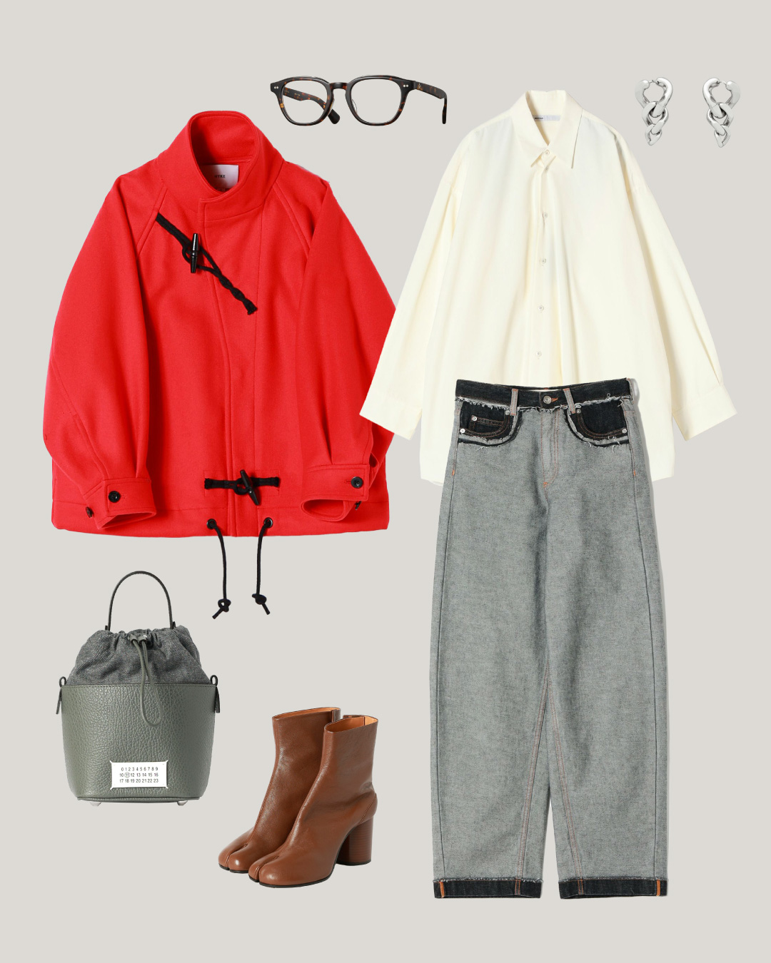 25AW vol.33<br> – パリゴ別注HYKEのコートで軽やかさと秋らしさを両立する、バレルデニムの着こなし –