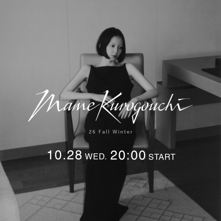 【10月28日(水) 20時～パリゴオンラインにて発売！】Mame Kurogouchi(マメクロゴウチ) 2026 Fall Winter